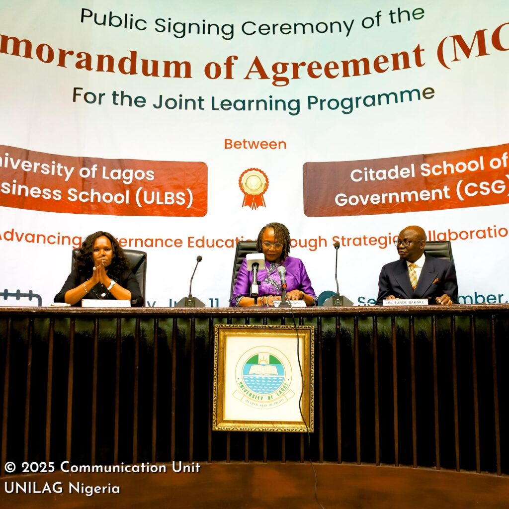 UNILAG Business School, Citadel School of Government Launch Groundbreaking Leadership Programme