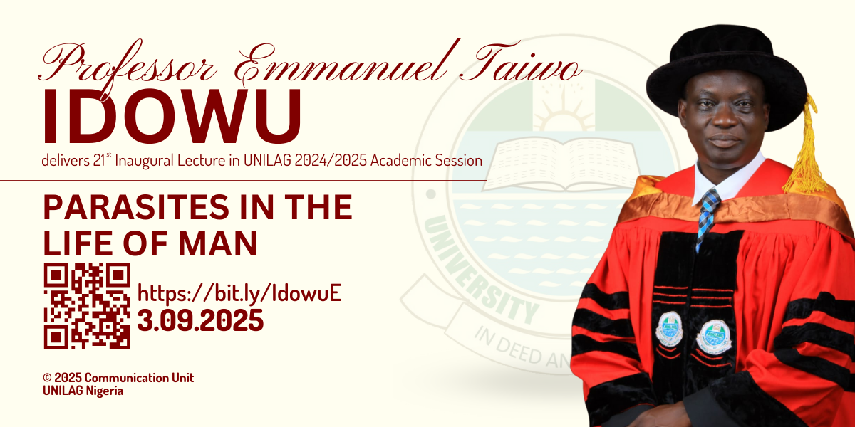Professor Idowu Delivers 21st Inaugural Lecture in 2024/2025 Academic Session, September 3