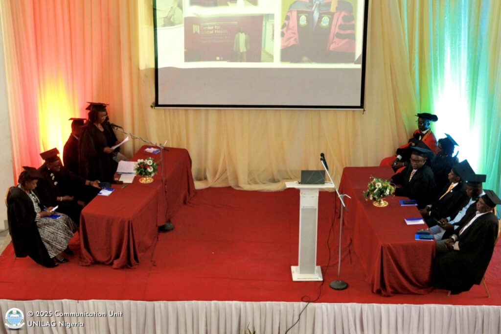 Professor Folasade T. Ogunsola, OON, FAS, delivering the closing address at the 20th Inaugural Lecture in the 2024/2025 academic session of the University of Lagos