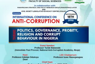 UNILAG Cohosts Intl. Anticorruption Conference, Thurs. Sept 18