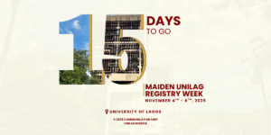 Maiden UNILAG Registry Week: 15 Days to Go