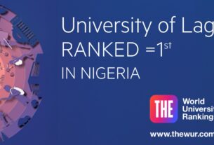 UNILAG Ranks 1st in Nigeria in 2026 Times Higher Education World University Rankings