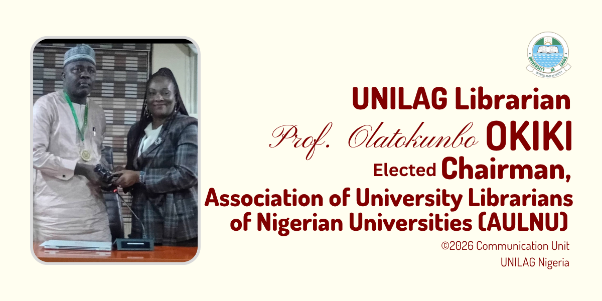 UNILAG Librarian, Prof. Olatokunbo Christopher Okiki Elected AULNU Chairman