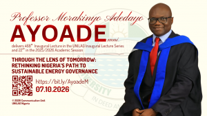 Prof. Ayoade Delivers 22nd Inaugural Lecture, October 7
