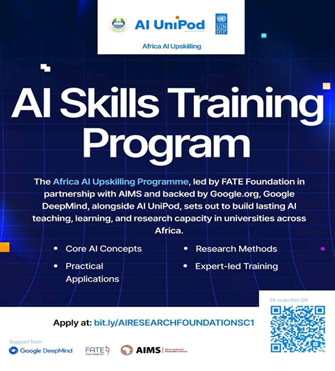 Call for Student Nominations for FATE Foundation & Google DeepMind AI Upskilling Programme